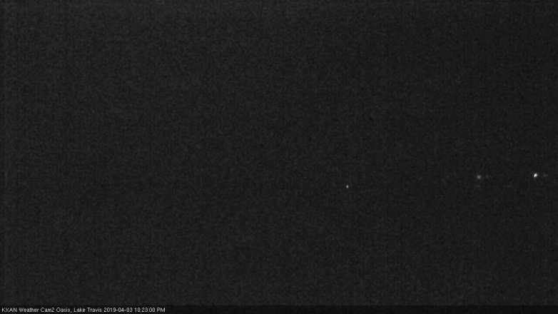Lake Travis webcam, April 3, 2019 9:25 PM CT