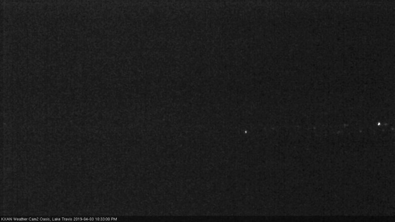 Lake Travis webcam, April 3, 2019 9:35 PM CT
