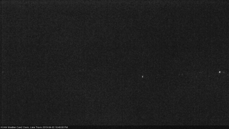Lake Travis webcam, April 3, 2019 9:50 PM CT