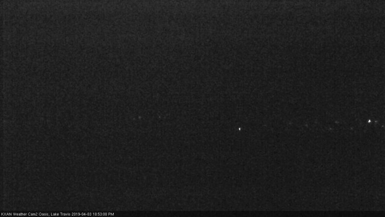 Lake Travis webcam, April 3, 2019 9:55 PM CT