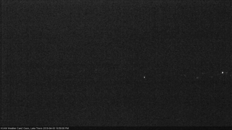 Lake Travis webcam, April 3, 2019 10:00 PM CT