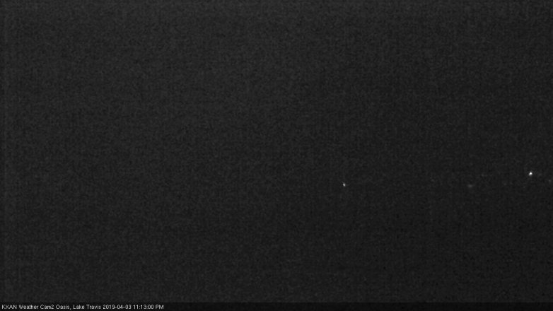 Lake Travis webcam, April 3, 2019 10:15 PM CT