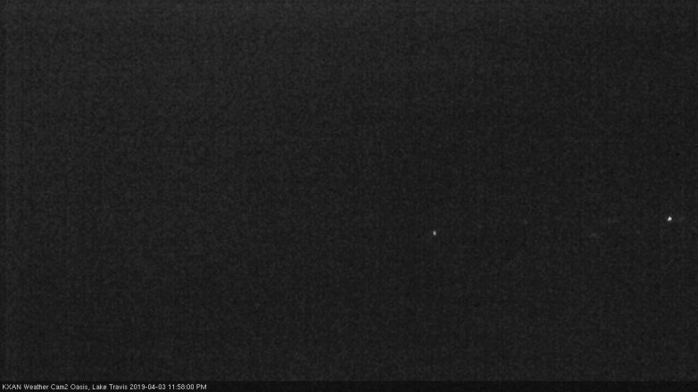 Lake Travis webcam, April 3, 2019 11:00 PM CT