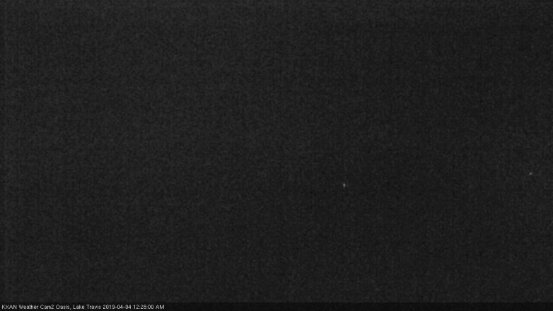 Lake Travis webcam, April 3, 2019 11:30 PM CT