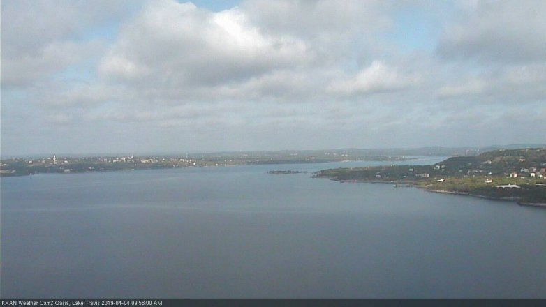 Lake Travis webcam, April 4, 2019 9:00 AM CT