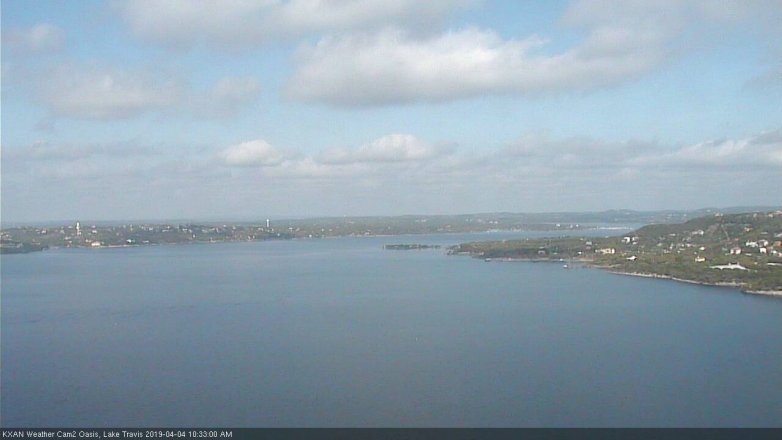 Lake Travis webcam, April 4, 2019 9:35 AM CT