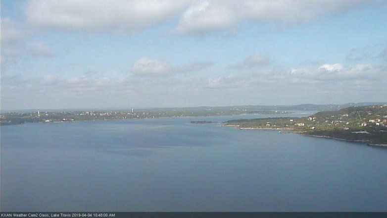 Lake Travis webcam, April 4, 2019 9:50 AM CT