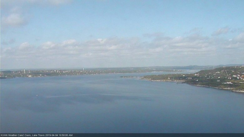 Lake Travis webcam, April 4, 2019 10:00 AM CT