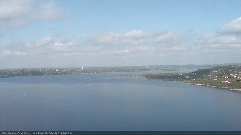 Lake Travis webcam, April 4, 2019 10:05 AM CT