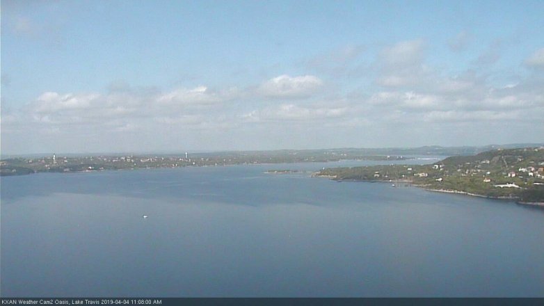 Lake Travis webcam, April 4, 2019 10:10 AM CT