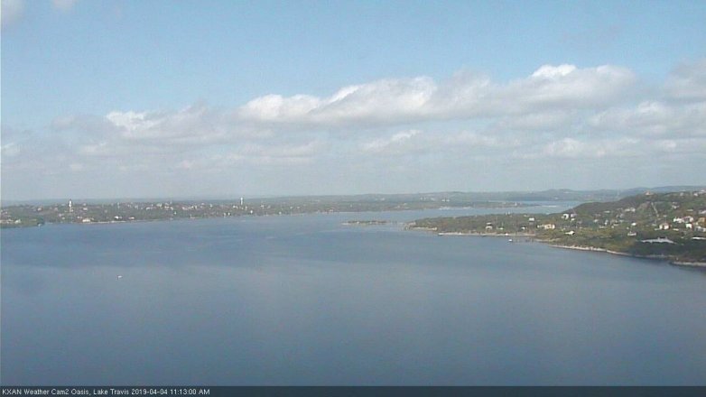 Lake Travis webcam, April 4, 2019 10:15 AM CT