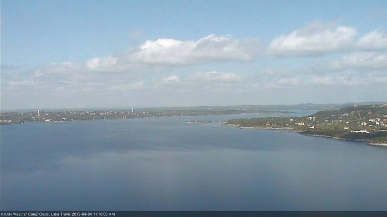 Lake Travis webcam, April 4, 2019 10:20 AM CT