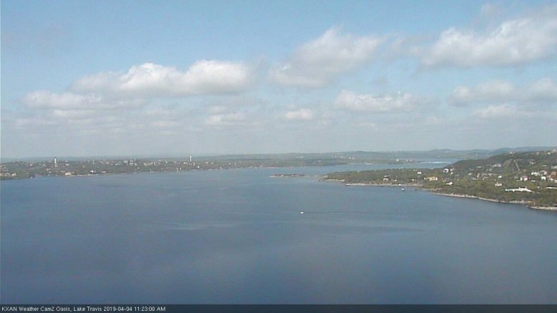 Lake Travis webcam, April 4, 2019 10:25 AM CT