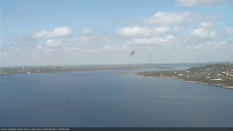 Lake Travis webcam, April 4, 2019 10:40 AM CT