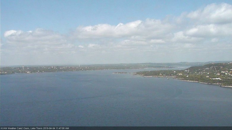 Lake Travis webcam, April 4, 2019 10:50 AM CT