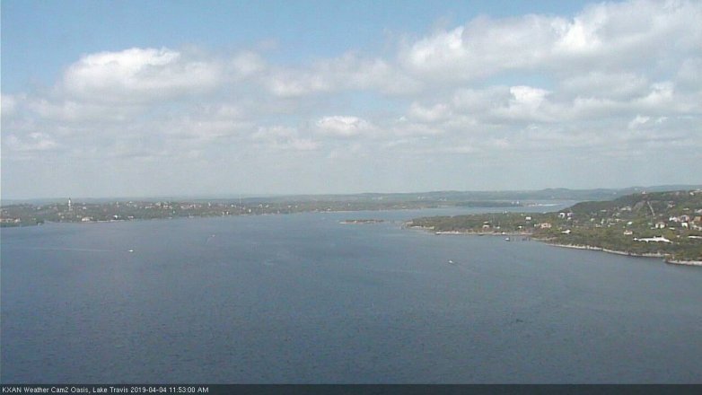 Lake Travis webcam, April 4, 2019 10:55 AM CT