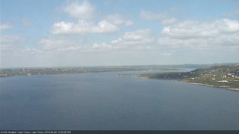 Lake Travis webcam, April 4, 2019 11:05 AM CT