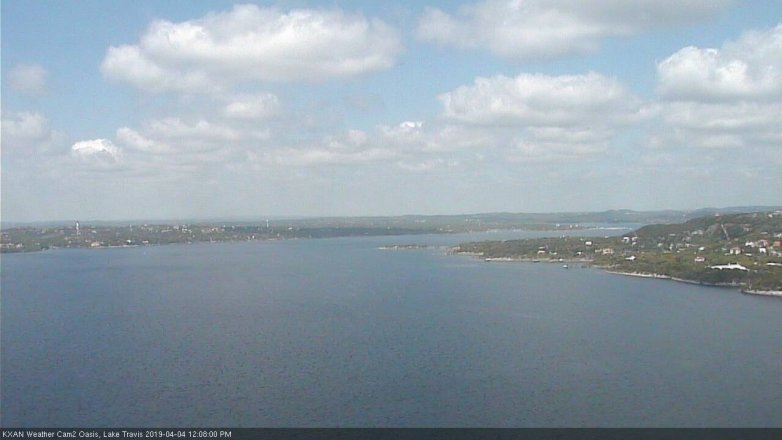 Lake Travis webcam, April 4, 2019 11:10 AM CT