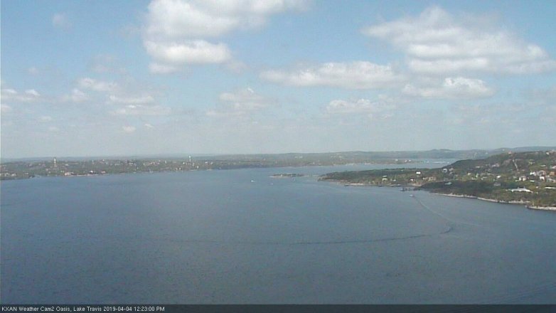 Lake Travis webcam, April 4, 2019 11:25 AM CT