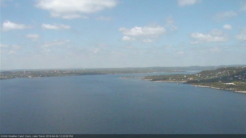 Lake Travis webcam, April 4, 2019 11:35 AM CT