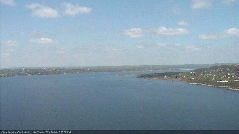 Lake Travis webcam, April 4, 2019 11:40 AM CT