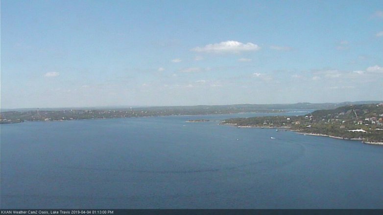 Lake Travis webcam, April 4, 2019 12:15 PM CT