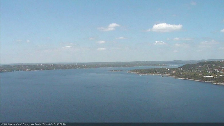 Lake Travis webcam, April 4, 2019 12:20 PM CT