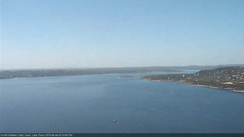 Lake Travis webcam, April 4, 2019 1:20 PM CT