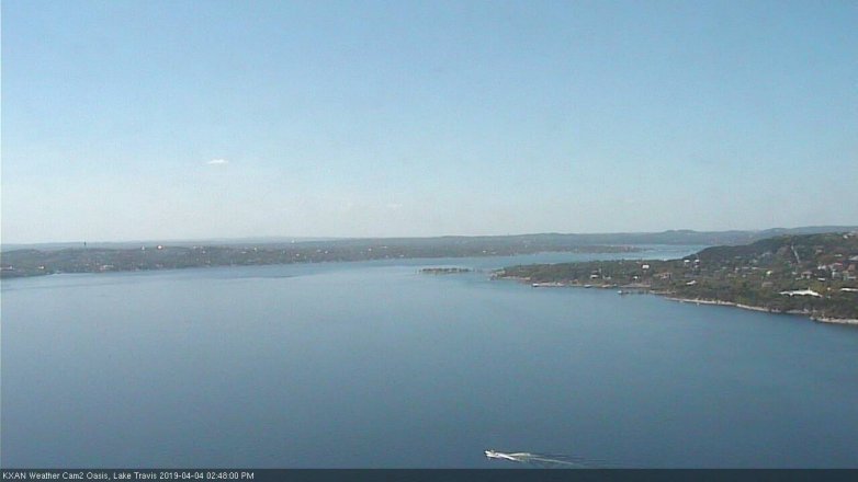 Lake Travis webcam, April 4, 2019 1:50 PM CT