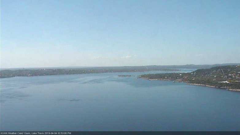Lake Travis webcam, April 4, 2019 1:55 PM CT