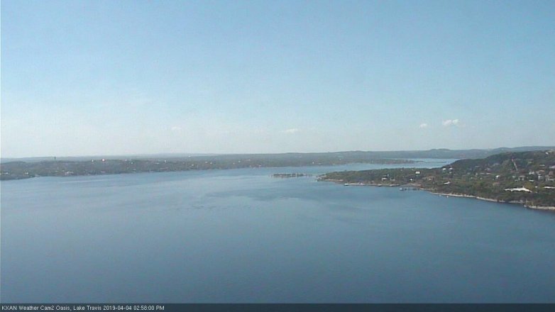Lake Travis webcam, April 4, 2019 2:00 PM CT