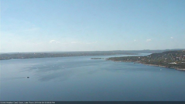 Lake Travis webcam, April 4, 2019 2:10 PM CT
