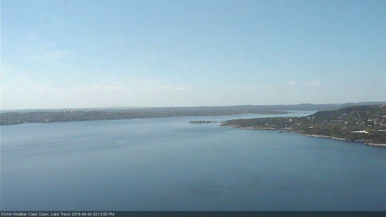 Lake Travis webcam, April 4, 2019 2:15 PM CT