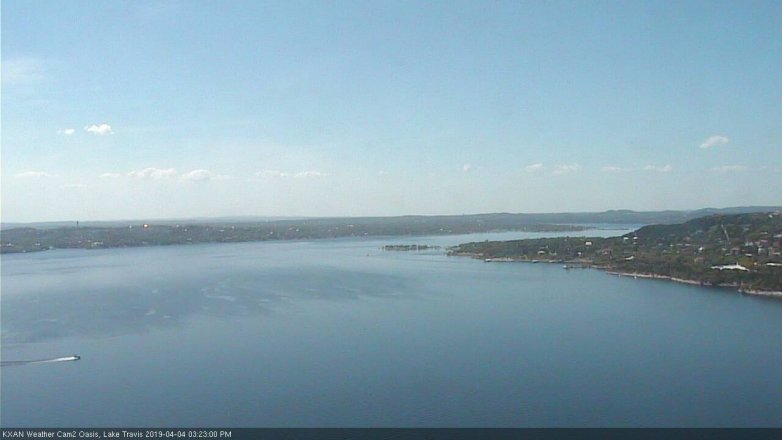 Lake Travis webcam, April 4, 2019 2:25 PM CT