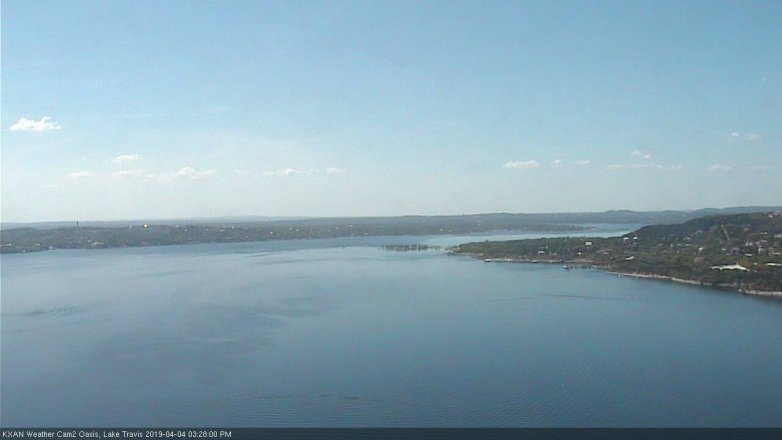 Lake Travis webcam, April 4, 2019 2:30 PM CT