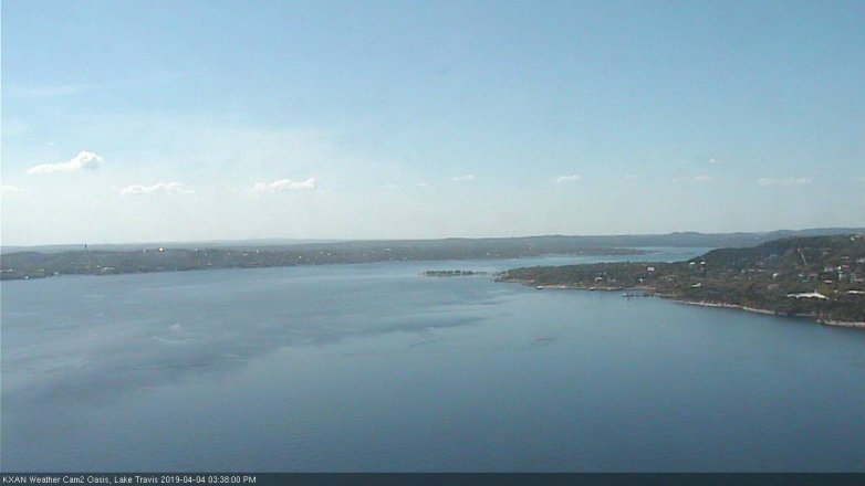 Lake Travis webcam, April 4, 2019 2:40 PM CT