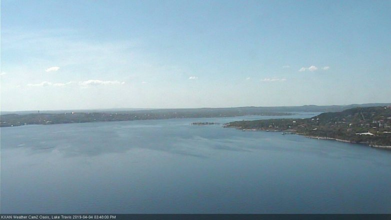 Lake Travis webcam, April 4, 2019 2:50 PM CT