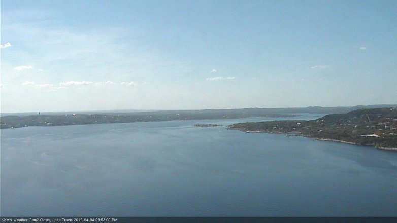 Lake Travis webcam, April 4, 2019 2:55 PM CT