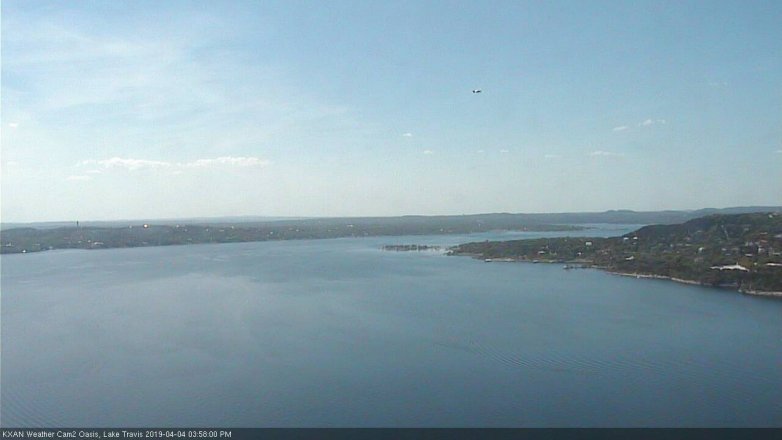 Lake Travis webcam, April 4, 2019 3:00 PM CT
