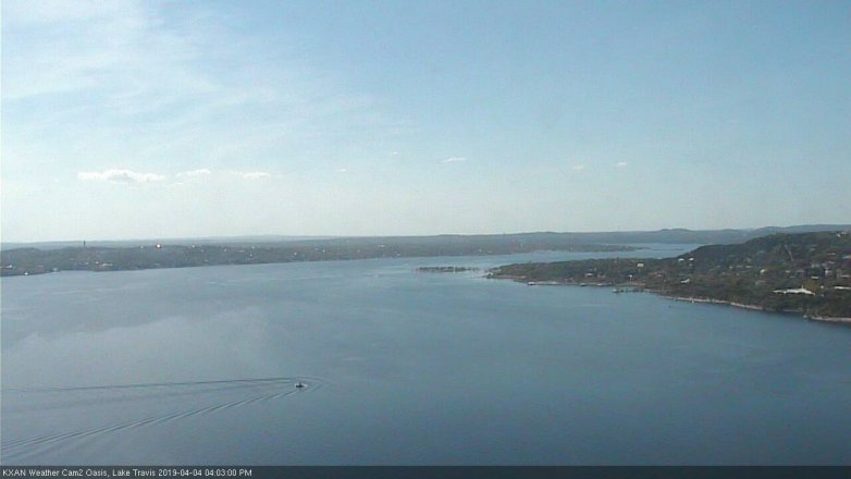 Lake Travis webcam, April 4, 2019 3:05 PM CT