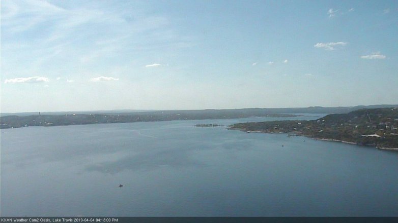 Lake Travis webcam, April 4, 2019 3:15 PM CT