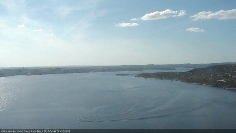 Lake Travis webcam, April 4, 2019 3:45 PM CT