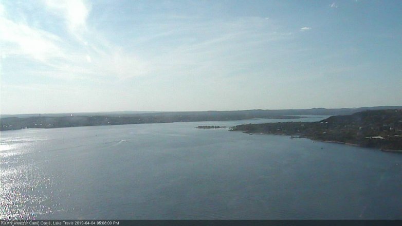 Lake Travis webcam, April 4, 2019 4:10 PM CT