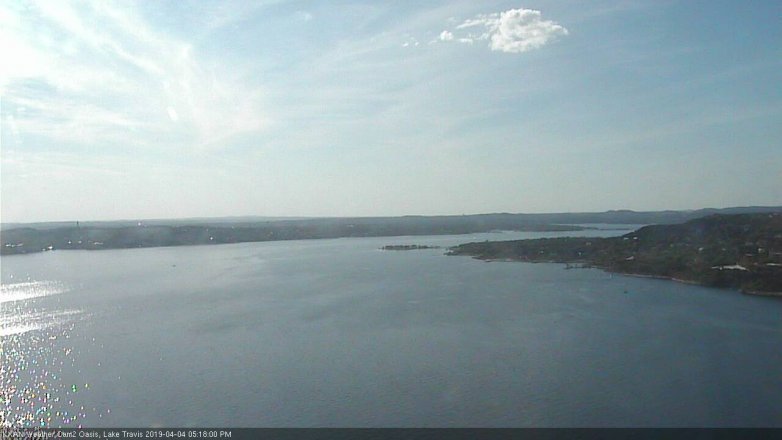 Lake Travis webcam, April 4, 2019 4:20 PM CT