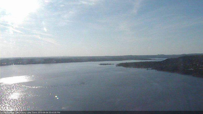Lake Travis webcam, April 4, 2019 4:45 PM CT