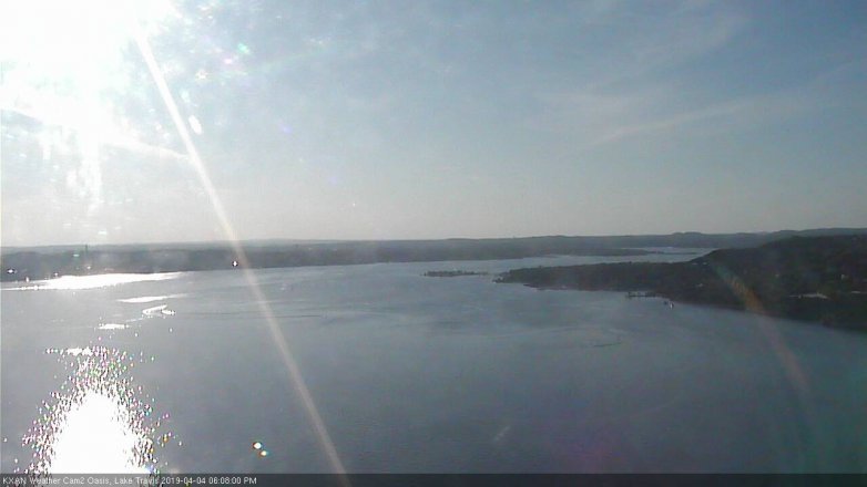 Lake Travis webcam, April 4, 2019 5:10 PM CT