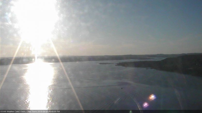 Lake Travis webcam, April 4, 2019 5:50 PM CT