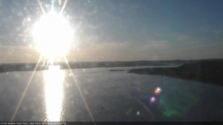 Lake Travis webcam, April 4, 2019 6:15 PM CT