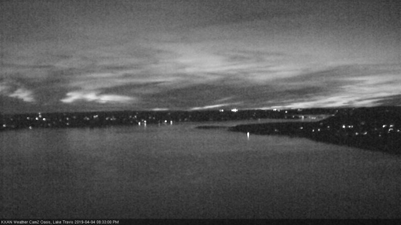 Lake Travis webcam, April 4, 2019 7:35 PM CT