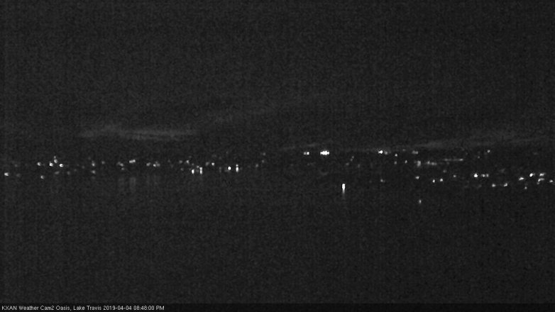 Lake Travis webcam, April 4, 2019 7:50 PM CT